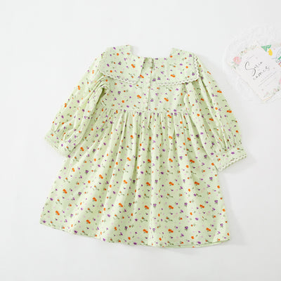 Vestido Infantil Estilo Occidental con Flores - Image 33