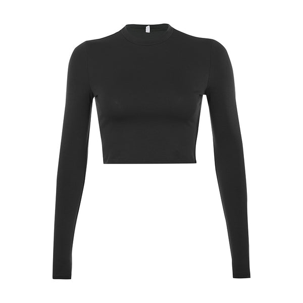 Blusa Ajustada Unicolor Versátil para Mujer - Image 18