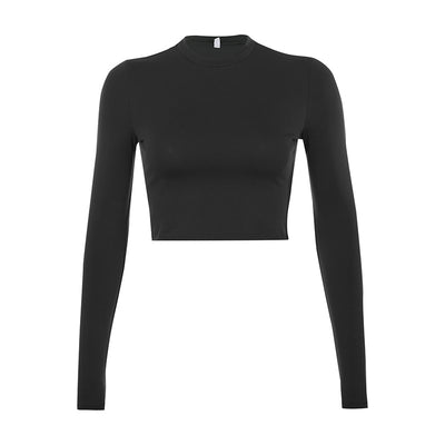 Blusa Ajustada Unicolor Versátil para Mujer - Image 18