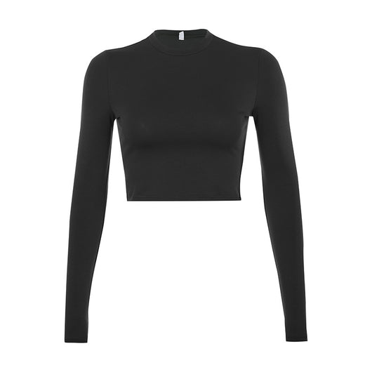 Blusa Ajustada Unicolor Versátil para Mujer - Image 18