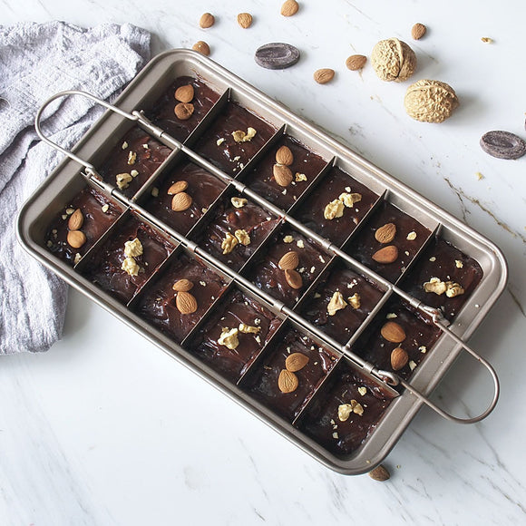 Molde Cuadrado para Brownies y Pasteles - Bandeja de Repostería Profesional