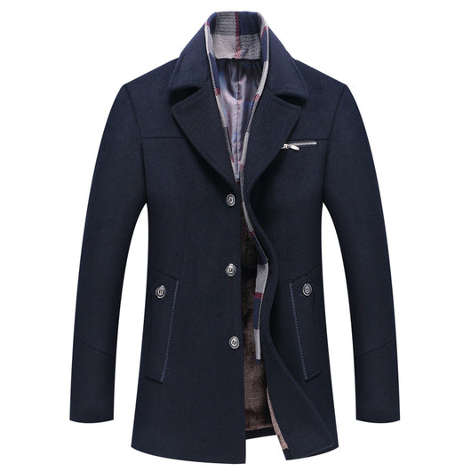Abrigo de Lana para Hombre con Estilo Versátil - Image 8