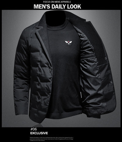 Chaqueta Acolchada de Plumón para Hombre - Abrigo Térmico Premium - Image 12
