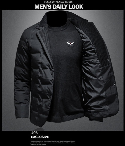 Chaqueta Acolchada de Plumón para Hombre - Abrigo Térmico Premium - Image 12