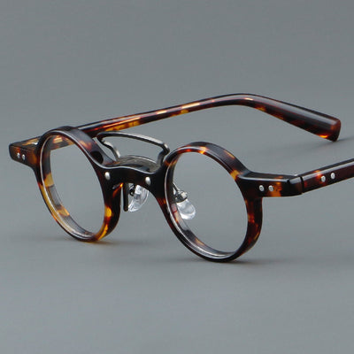 Gafas Retro Marco Redondo Pequeño Estilo Japonés - Image 3