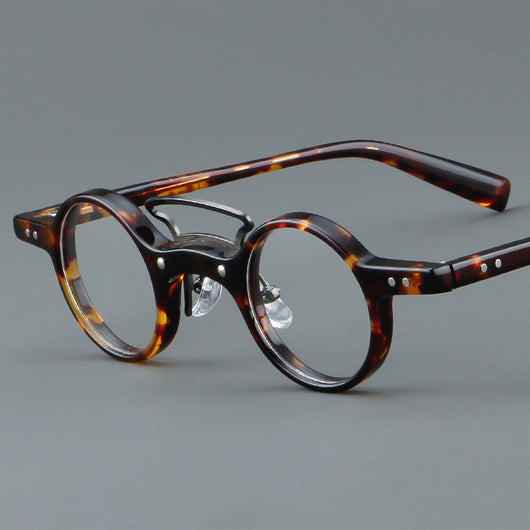 Gafas Retro Marco Redondo Pequeño Estilo Japonés - Image 3