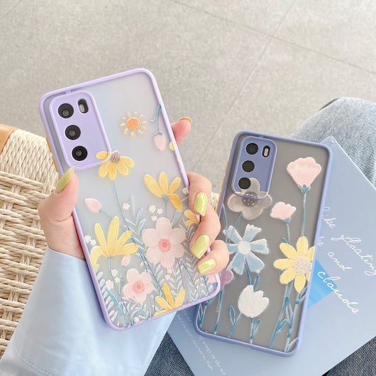 Funda para teléfono con flores en relieve - Image 4