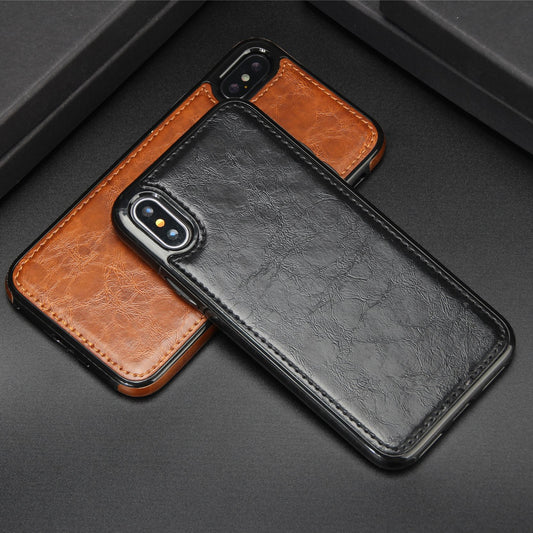 Funda de Cuero Premium Compatible con Apple