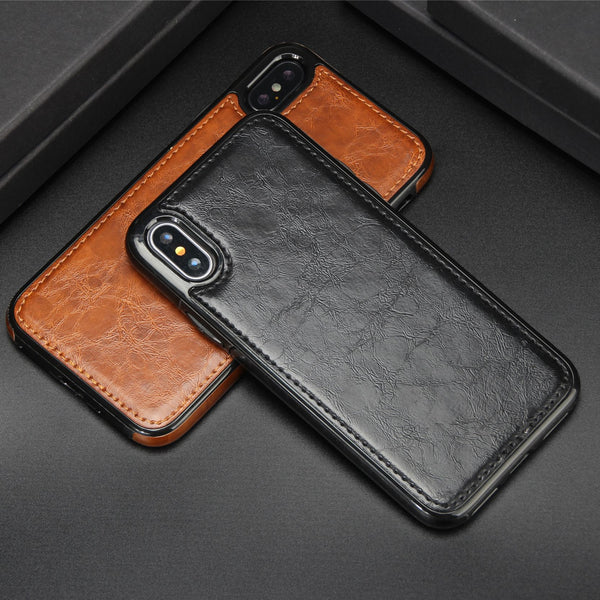 Funda de Cuero Premium Compatible con Apple