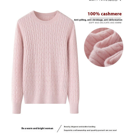 Suéter de Cuello Redondo para Mujer en Cashmira Pura - Image 13
