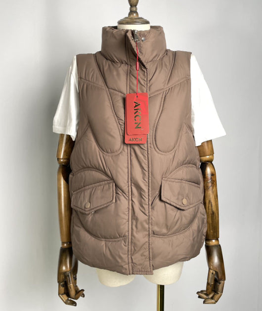 Chaleco Acolchado Down Cuello Alzado - Versátil y Moderno - Image 6
