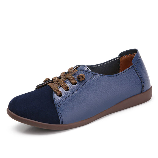 Zapatos Planos de Cuero con Suela Flexible