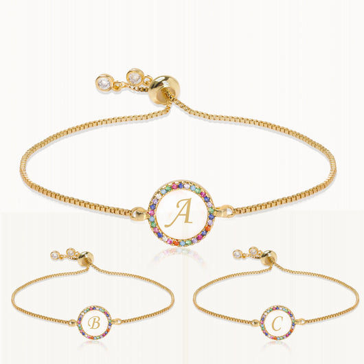 Pulsera Deslizable con Abecedario