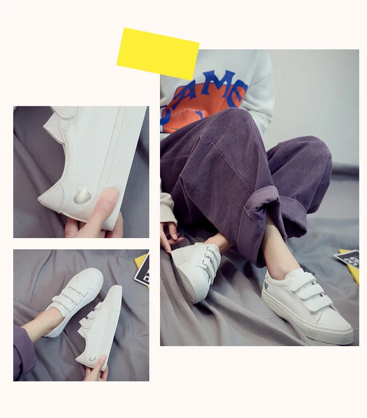 Tenis Escolares Blancos Estilo Coreano - Image 7