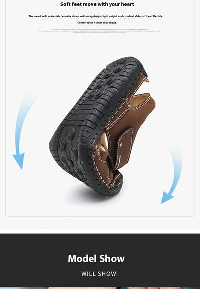 Sandalias de Cuero para Hombre Estilo Casual Moderno - Image 10