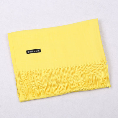 Bufanda de Cashmira Artificial Liso para Mujer 220g - Chal Cálido y Elegante - Image 36