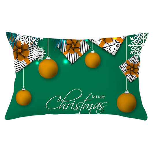 Funda de Almohada Navideña Serie Verde con Estampado Piel de Melocotón - Image 41
