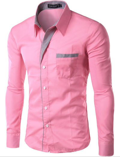 Camisa Manga Larga Clásica para Hombre - Estilo Europeo y Americano - Image 9