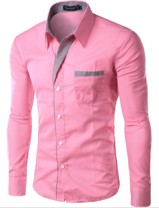 Camisa Manga Larga Clásica para Hombre - Estilo Europeo y Americano - Image 9