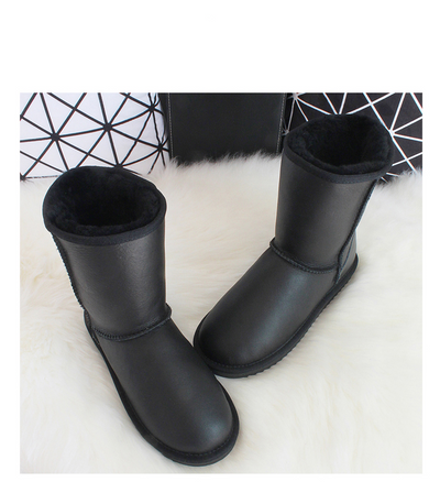 Botas de Nieve Impermeables con Piel de Oveja y Pelaje - Image 9