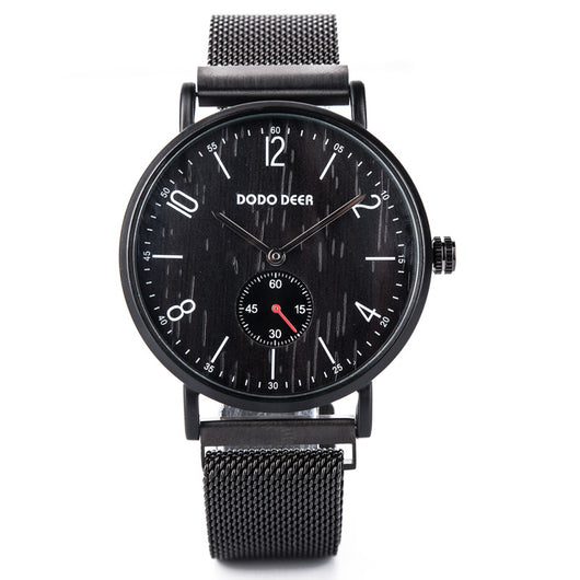 Reloj de Moda con Esfera de Madera y Diseño Dimple Unisex - Image 22
