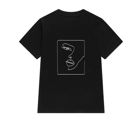 Playera Artística con Estampado Abstracto Pintado a Mano - Image 14