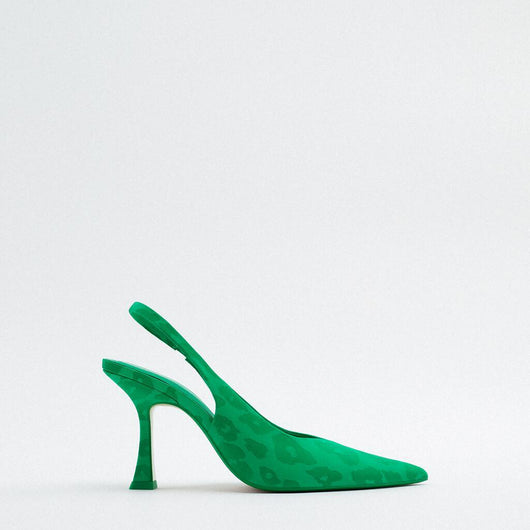 Sandalias de Tacón Alto Stiletto con Tira Trasera y Punta Aguda - Image 7