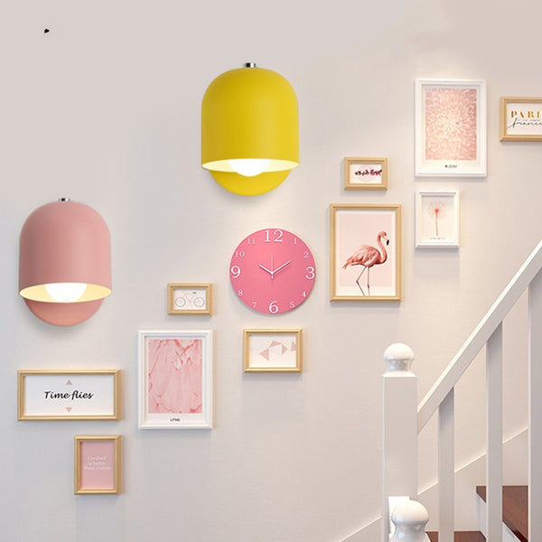 Aplique de Pared Nórdico Moderno Estilo Macaron
