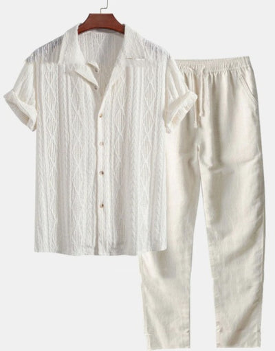 Traje Holgado de Manga Corta para Hombre - Image 10
