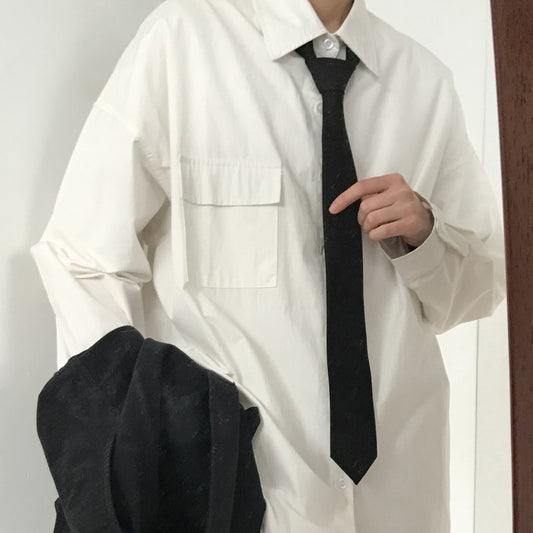 Corbata Vintage Khaki Clásica Japonesa Multiusos - Image 2