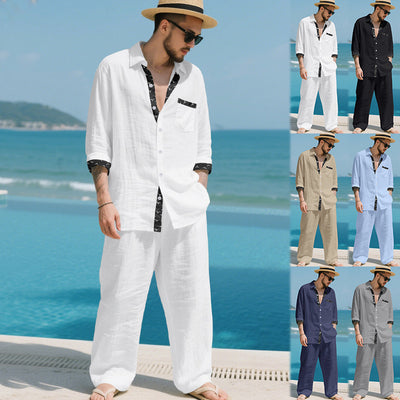 Conjunto de Lino para Hombre: Camisa y Pantalón - Image 13