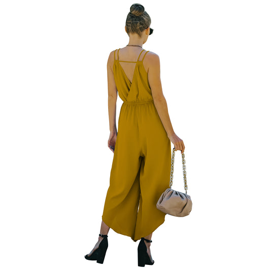 Jumpsuit Deportivo de Color Liso Estilo Europeo y Americano - Image 10