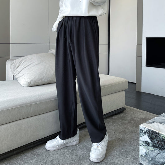 Pantalón Blanco Hombre Corte Recto Amplio Drapeado - Image 2