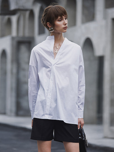 Blusa Suelta Asimétrica e Irregular para Mujer - Image 5