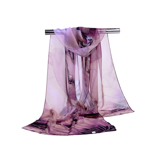 Foulard Largo Estampado Loto para Mujer - Image 4