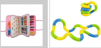 Tablero Educativo Sensorial con Actividades de Abotonado y Vestimenta para Bebés - Image 33