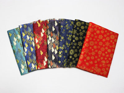 Tela de Algodón Japonesa Zefeng con Dorado y Estampado Activo - Image 11
