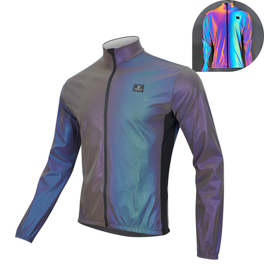 Chaqueta Reflectante Multicolor para Ciclismo Nocturno - Image 4