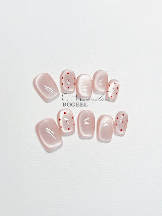 Uñas Postizas con Fototerapia Blancas Suaves - Image 8