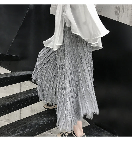 Falda Tejida Irregular Cintura Alta Midi para Mujer - Image 27