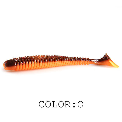 Señuelo de Pesca Luya Soft Fish con Cola T Bicolor y Sal - Image 24