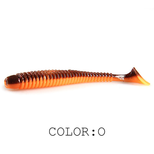 Señuelo de Pesca Luya Soft Fish con Cola T Bicolor y Sal - Image 24