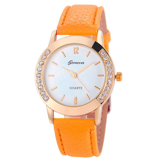 Reloj para Mujer con Diamantes Bilateral Estilo Casual Ginebra - Image 7