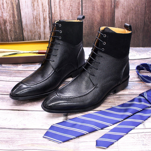 Botas de Motociclista de Cuero Genuino Artesanales para Hombre - Image 10