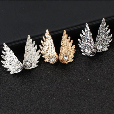 Aretes de Alas de Ángel con Diamantes - Image 3