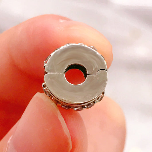 Clip Posicionador de Diamantes Dobles en Plata S925 - Image 2