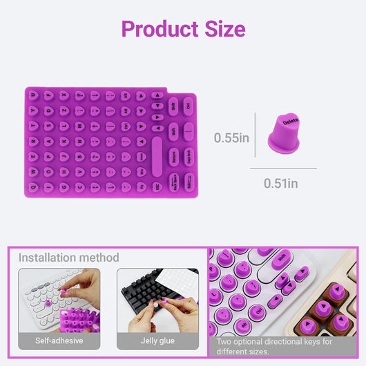 Pegatinas de Silicona para Teclado - 91 Botones Compatibles con PC y Laptop - Image 22