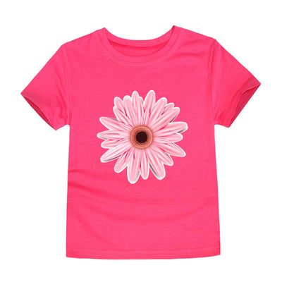 Camiseta de Algodón Estampada para Niños y Niñas - Diseño Floral Verano - Image 6