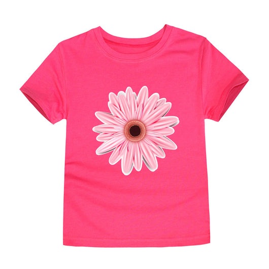 Camiseta de Algodón Estampada para Niños y Niñas - Diseño Floral Verano - Image 6