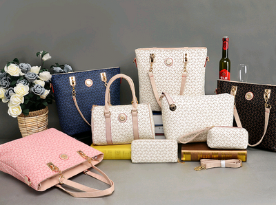 Bolsa Madre Convertible con Patrón de Flechas - Set 5 Piezas Estilo Europeo - Image 5